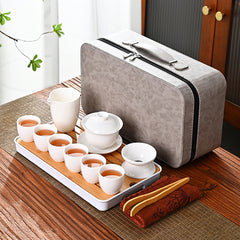 Gongfu Tea set package (including a tea tray, a tea cloth, and cup tongs)